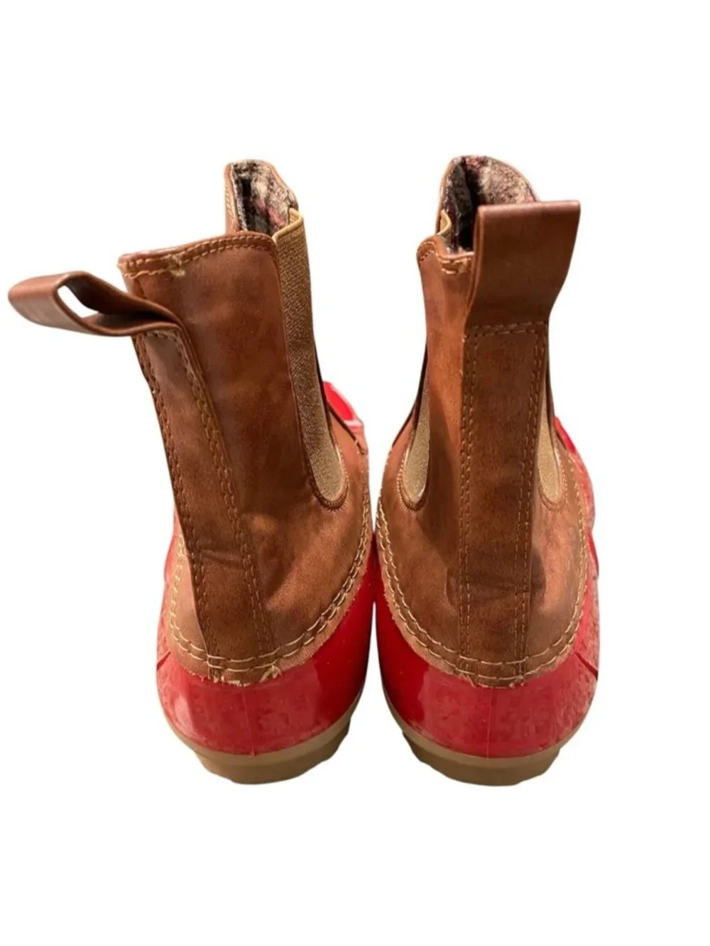 Yoki Women's Red Dylan Duck Rainboots
